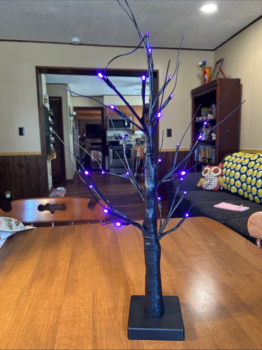 Black LED Branch Tree - Home Holiday Decorative Accent